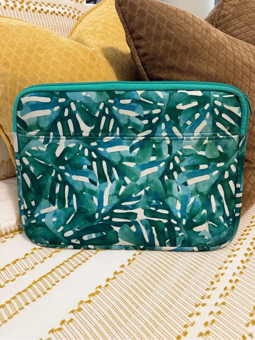 Tropical Teal Laptop Pouch